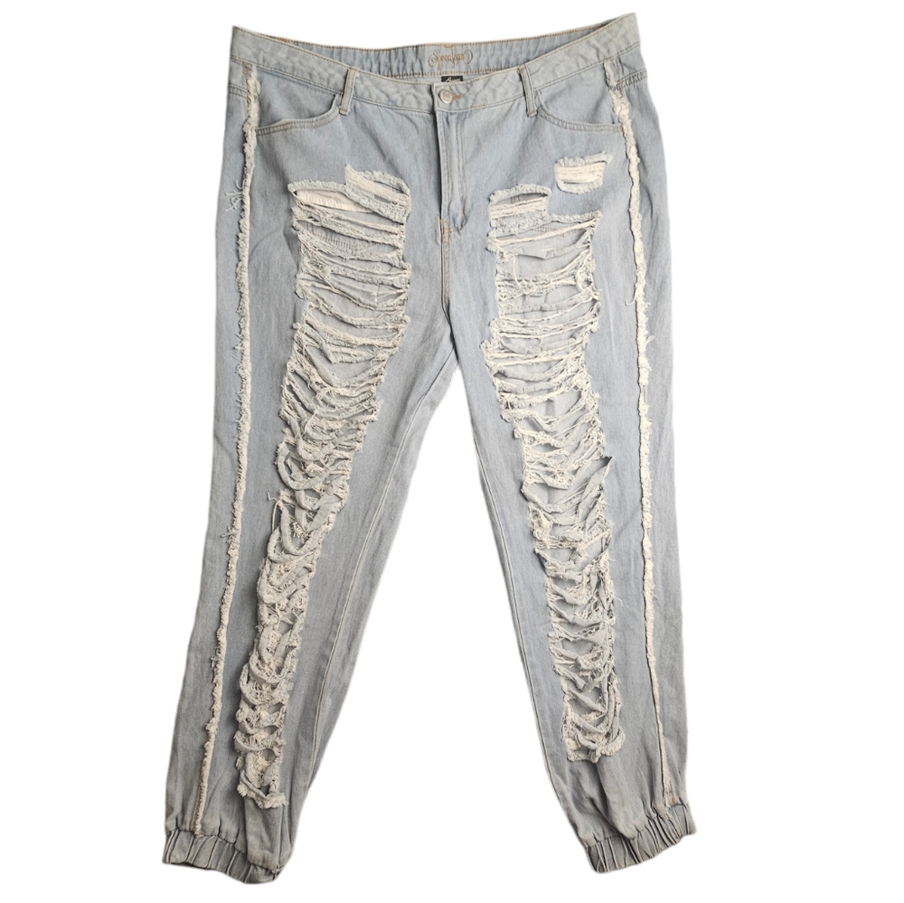 Spoon Jeans ripped  distressed jeans , plus